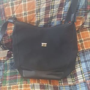 NEW SEARS CARRYALL BLACK HOBO STYLE BAG-11x10x4